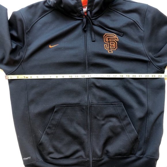 Nike MLB Black and Orange Sweatshirt with Athletic Design - Picture 5 of 10